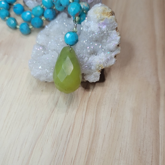 Sterling Silver Turquoise Necklace - Picture 6 of 8